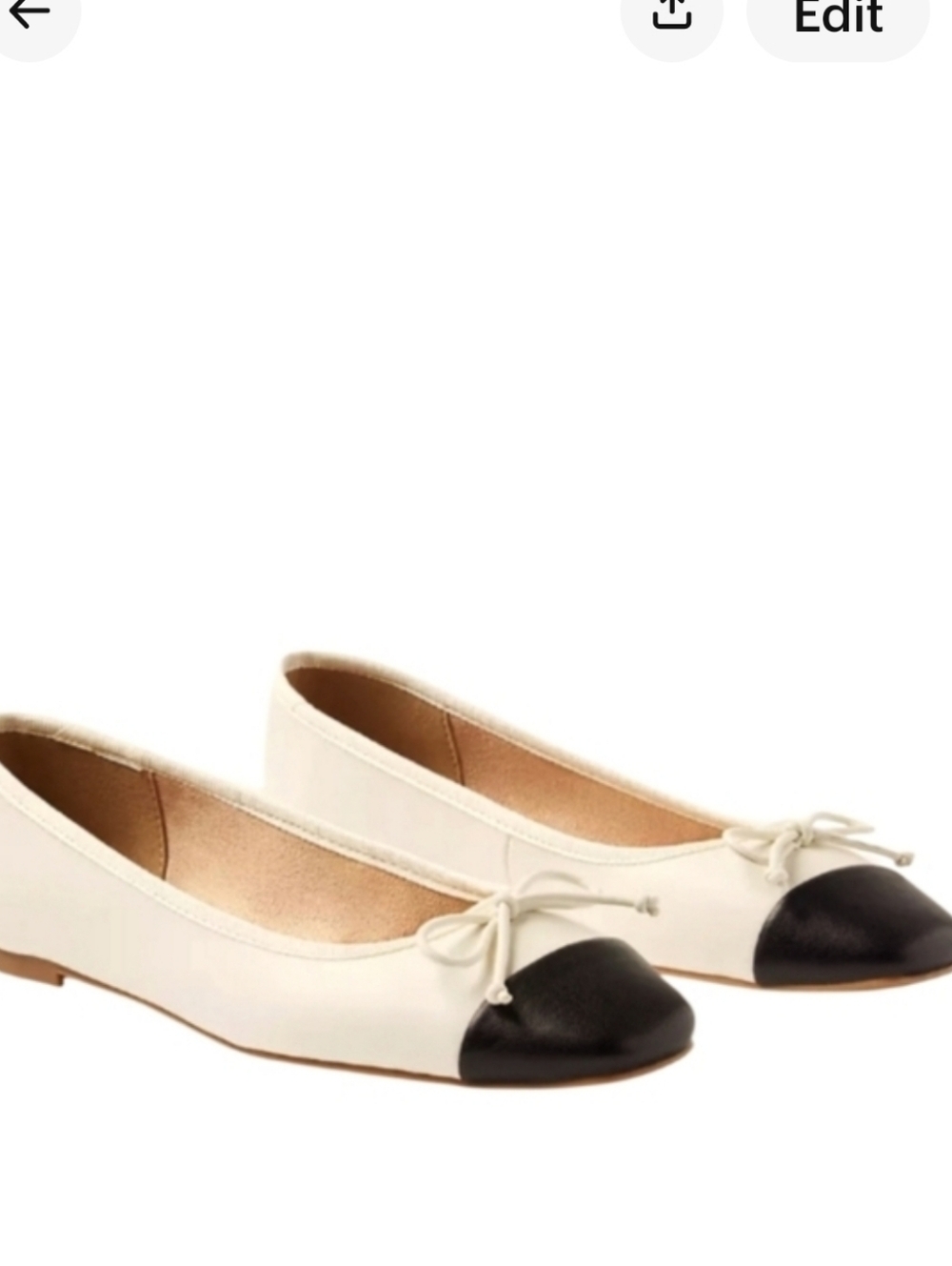 NEW! ANN TAYLOR LOFT Soft Cap Toe Ballet Flats 8.5. - Picture 1 of 7